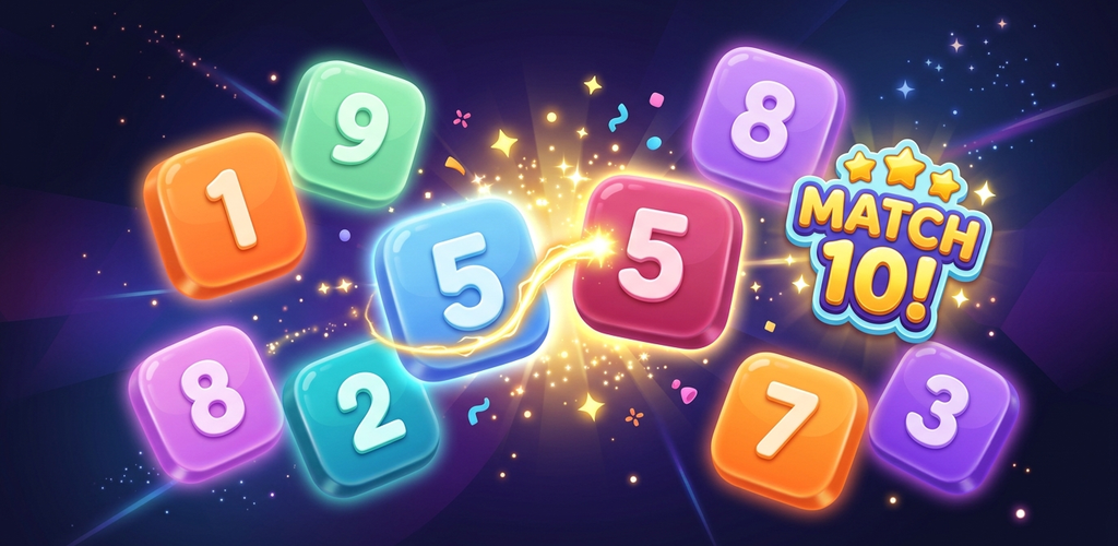 Number Match - Ghép Số 10 Feature Graphic