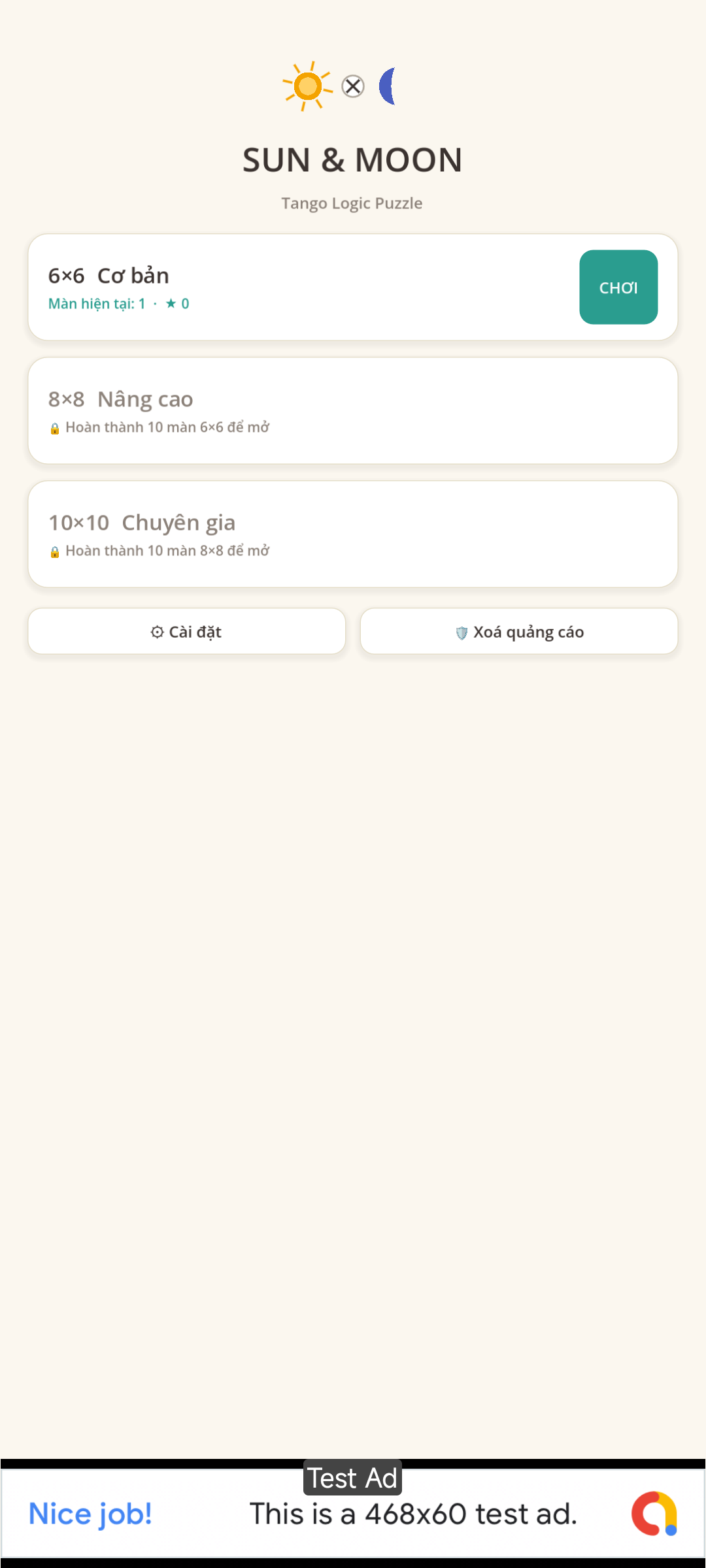 Menu 3 cấp độ kích thước
