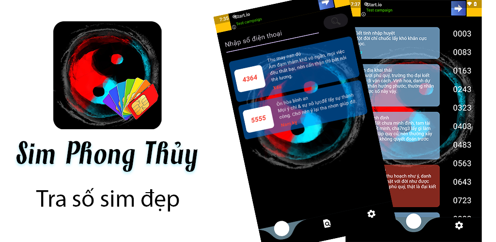 Banner ứng dụng Sim Phong Thủy