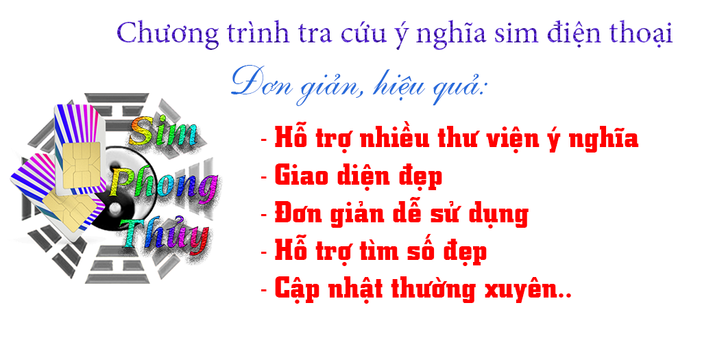 Banner ứng dụng Sim Phong Thủy